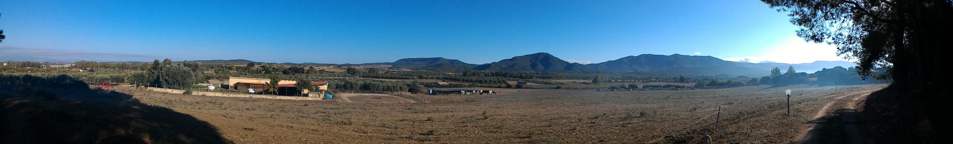 Panorama del Parteolla e Basso Campidano